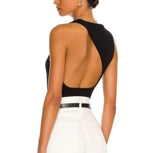 525 Elegant Cut-Out Ribbed Jersey Top